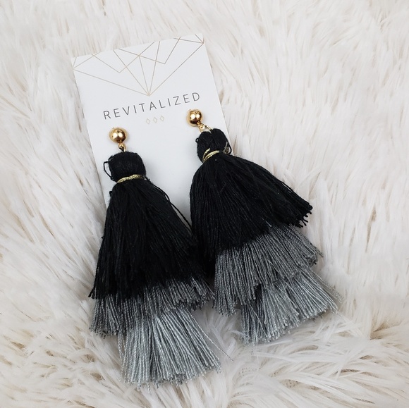 Fringe Tassel Earrings - Picture 2 of 2